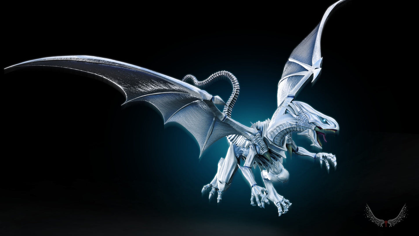 Blue-Eyes White Dragon - Yu-Gi-Oh! - STL 3D Print Files