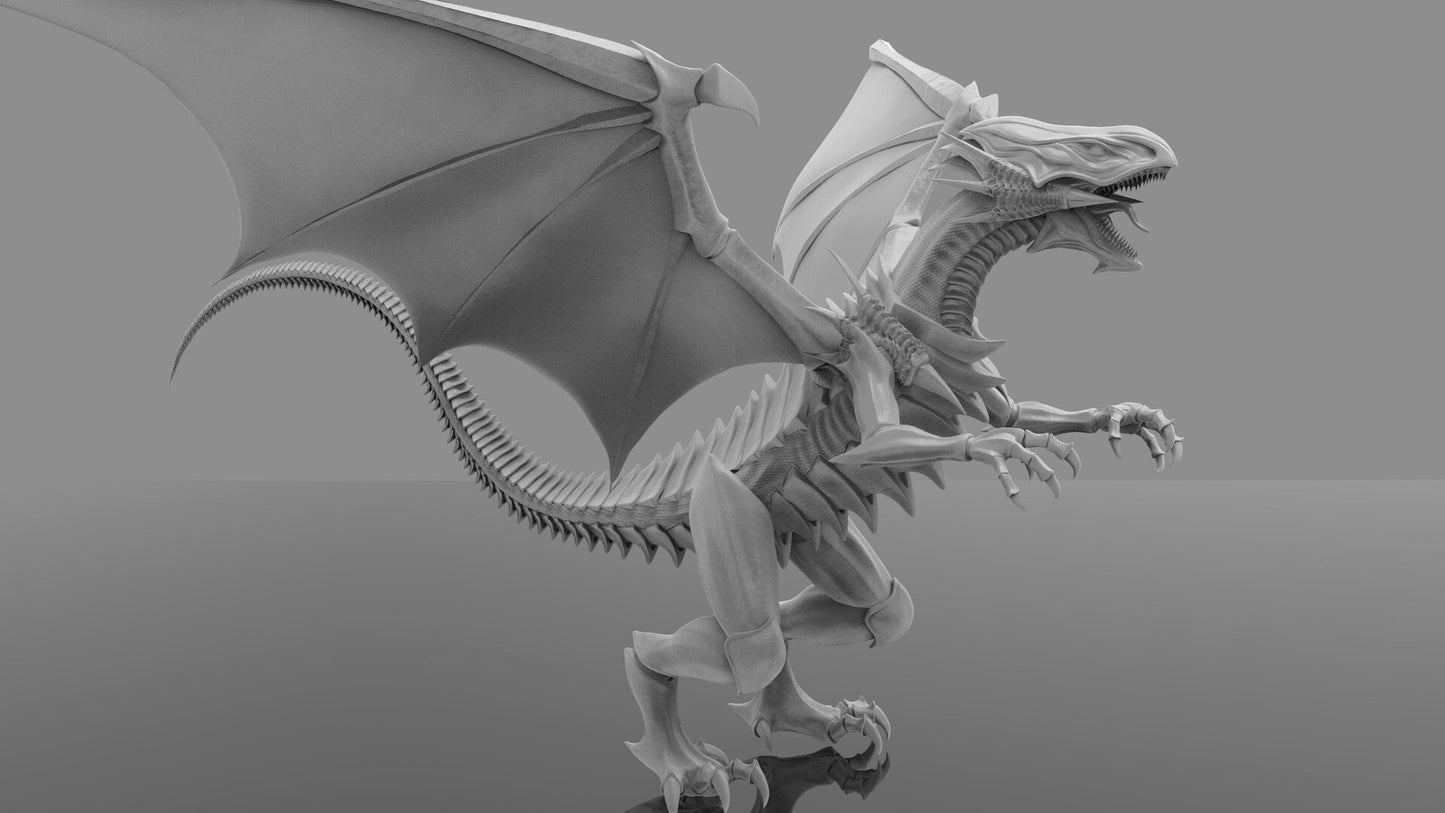 Blue-Eyes White Dragon - Yu-Gi-Oh! - STL 3D Print Files