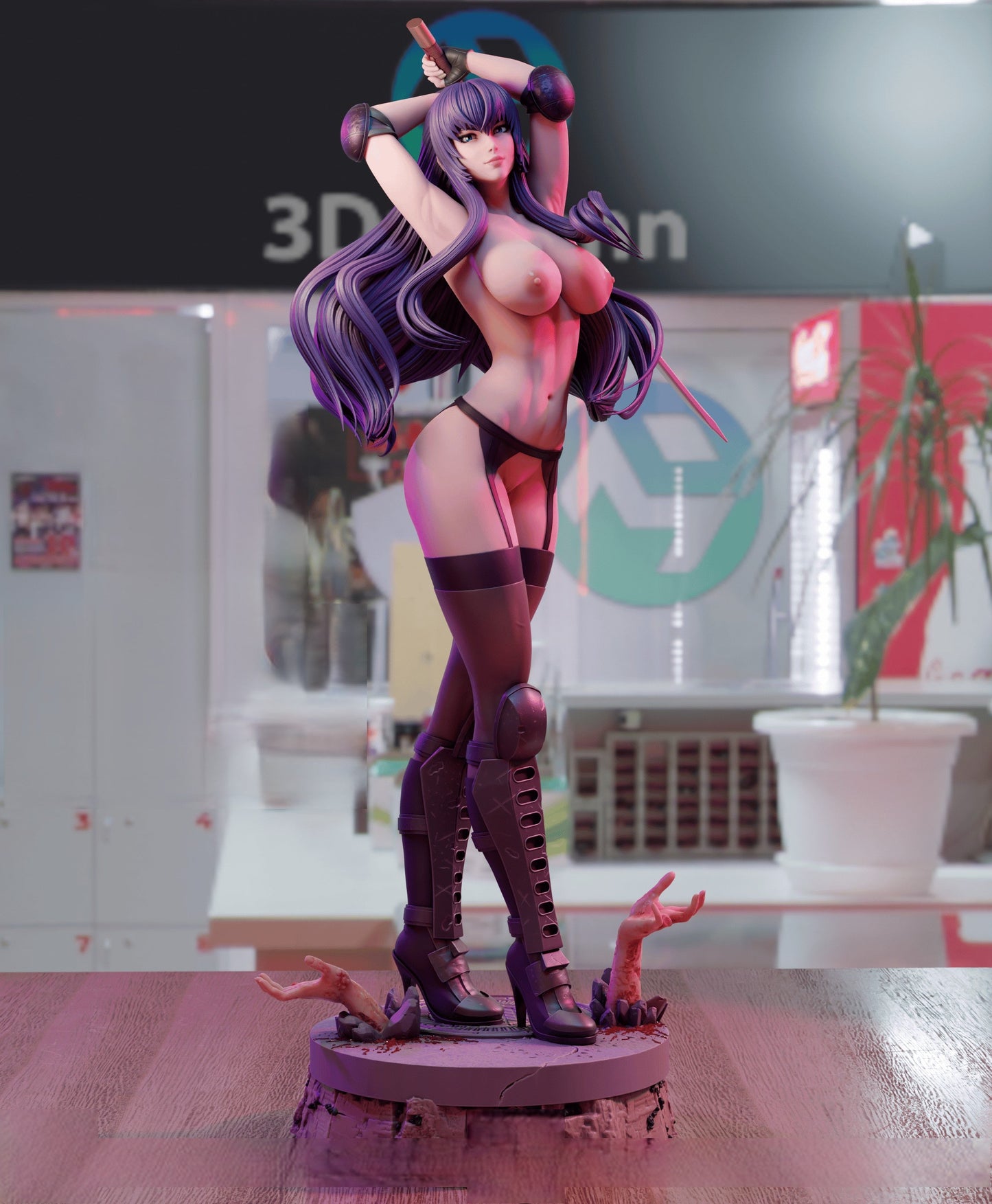 Saeko Busujima NSFW - Highschool of the Dead - STL 3D Print Files