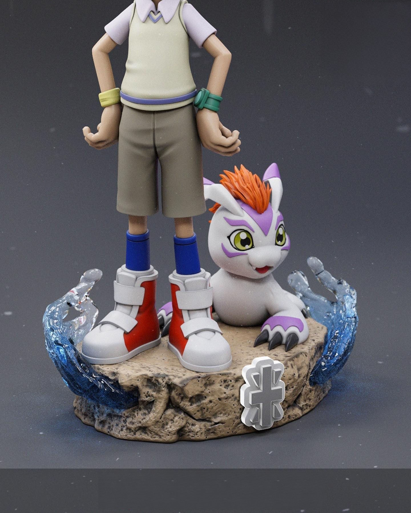 Joe and Gomamon - Digimon - STL 3D Print Files