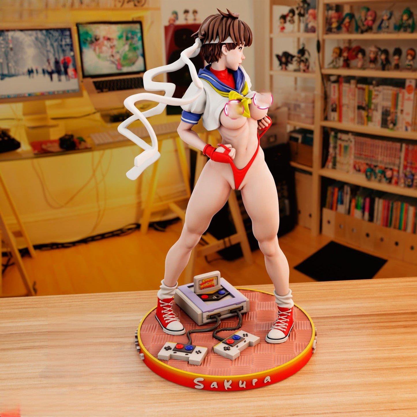 1596 Sakura Kasugano NSFW - Street Fighter - STL 3D Print Files