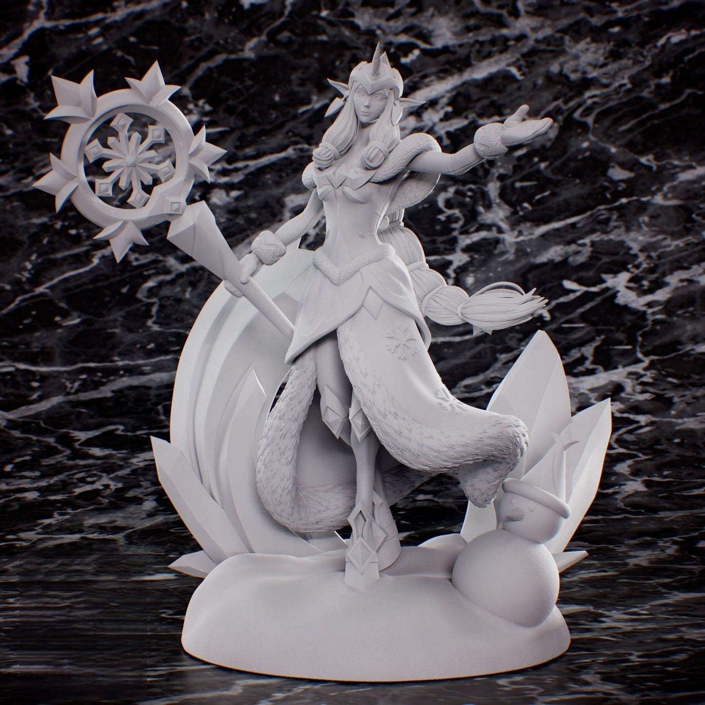 Soraka Winter Wonder - League of Legends - STL 3D Print Files