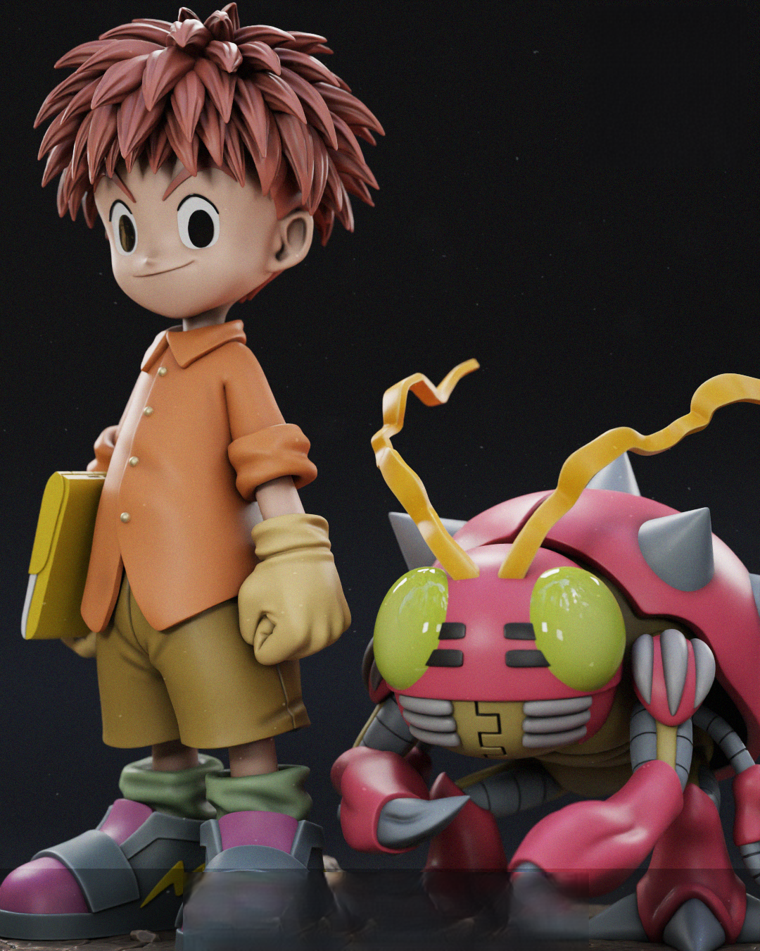 Izzy And Tentomon - Digimon - STL 3D Print Files