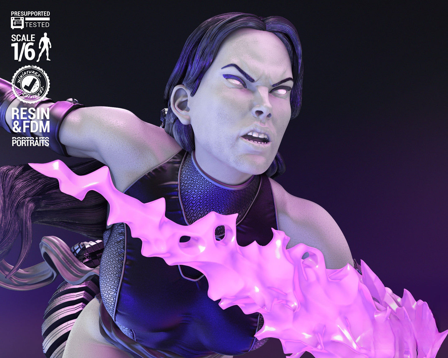 1588 Psylocke - X-men - STL 3D Print Files