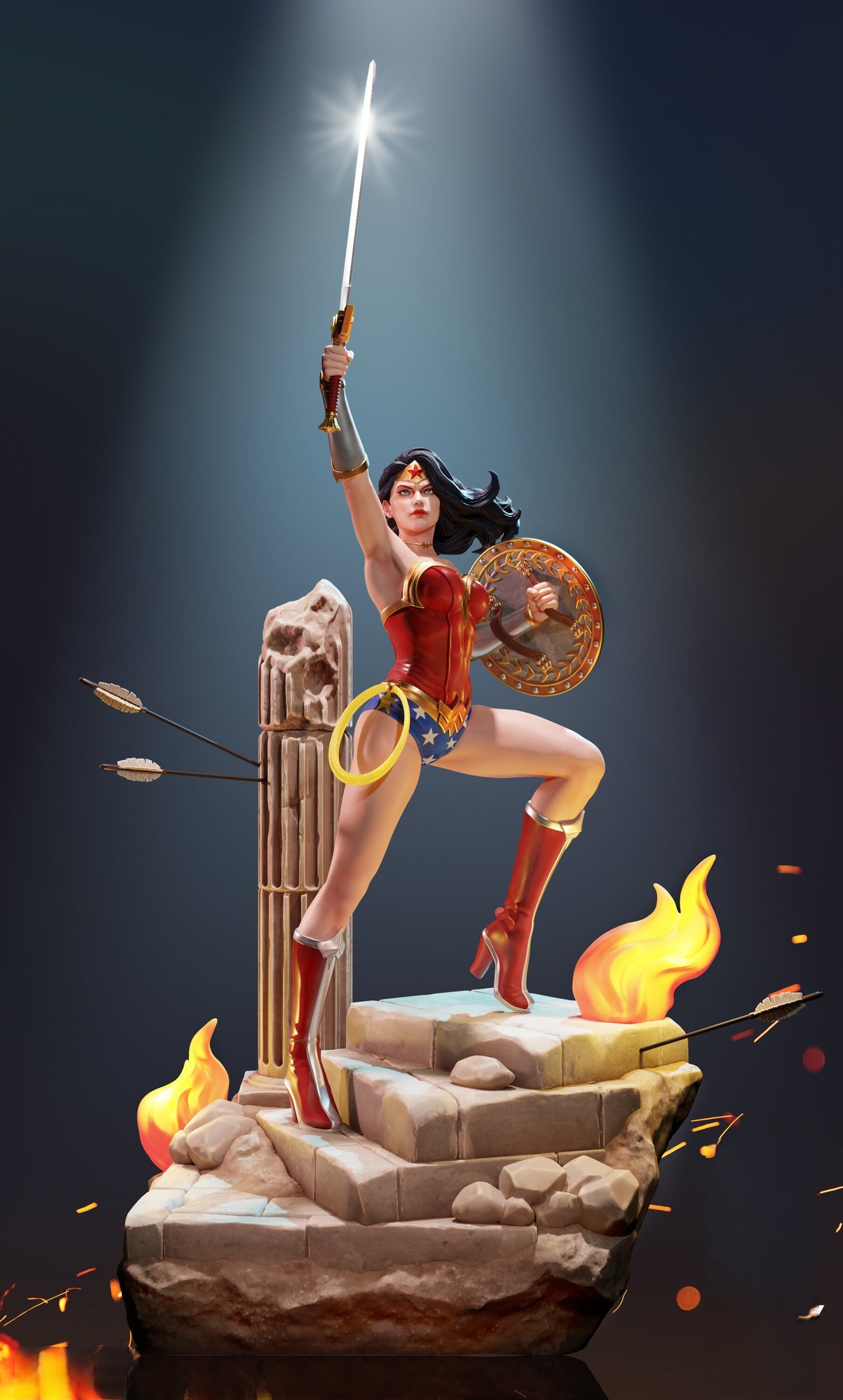 1469 Wonder Woman - DC Comics - STL 3D Print Files