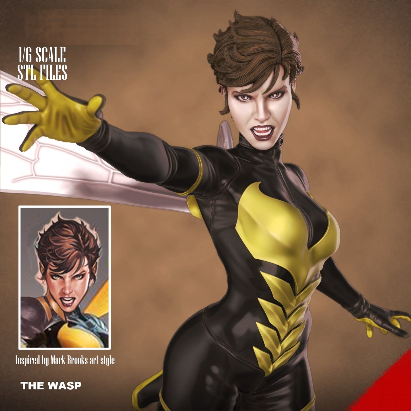 The Wasp - Marvel Comics - STL 3D Print Files