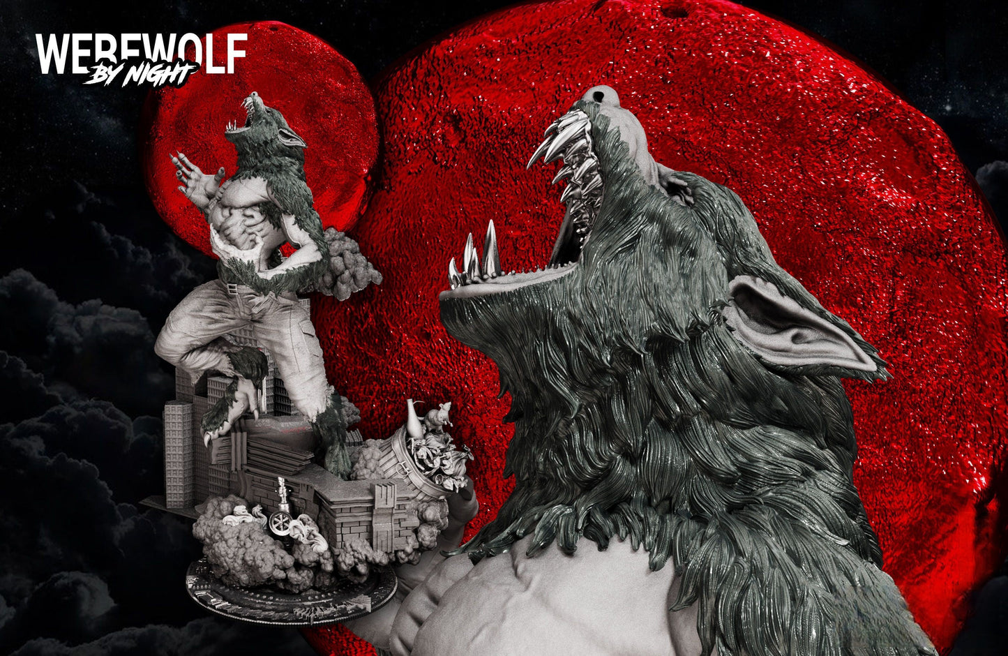 Full Moon Werewolf - STL 3D Print Files