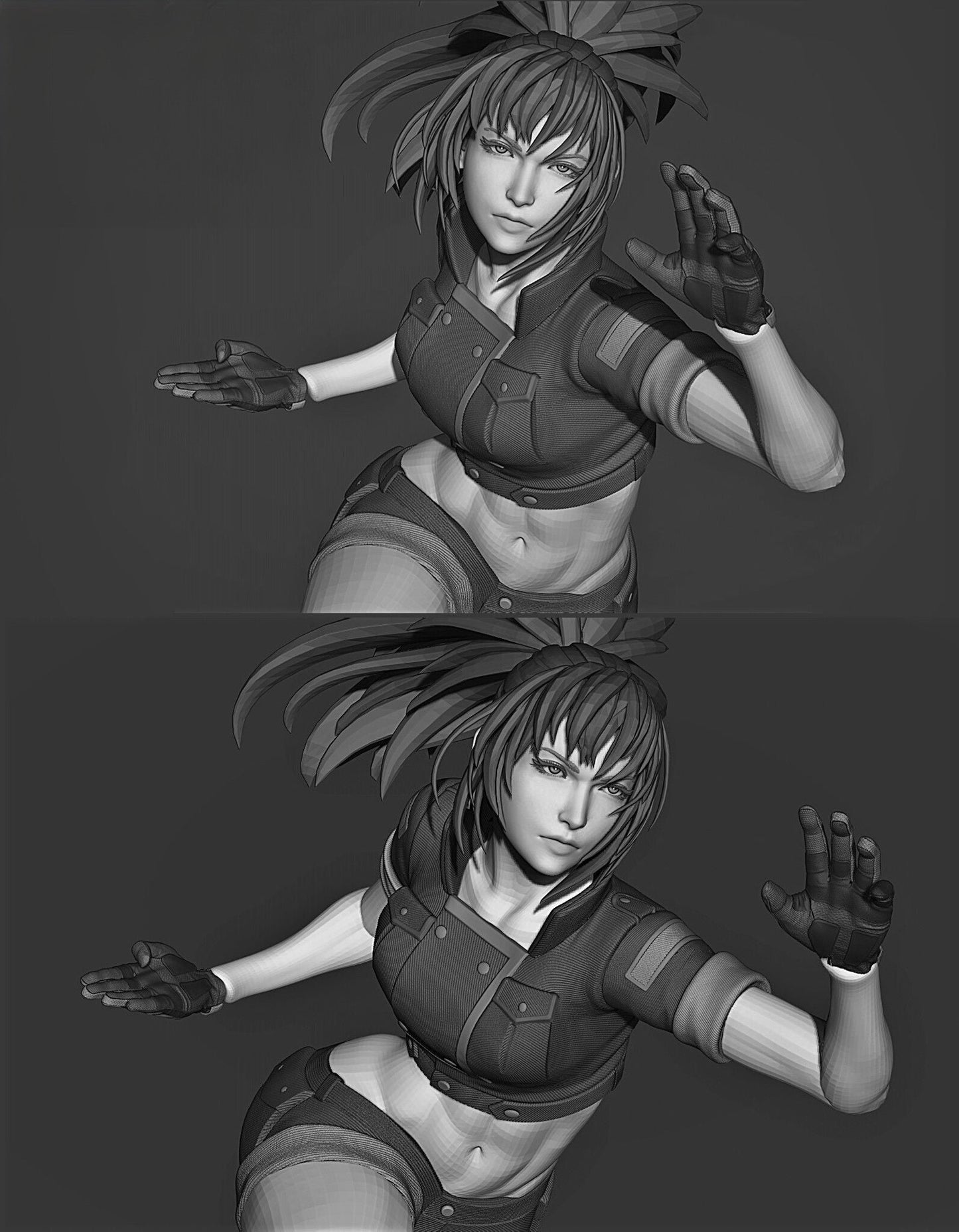 Leona Heidern - The King of Fighters - STL 3D Print Files