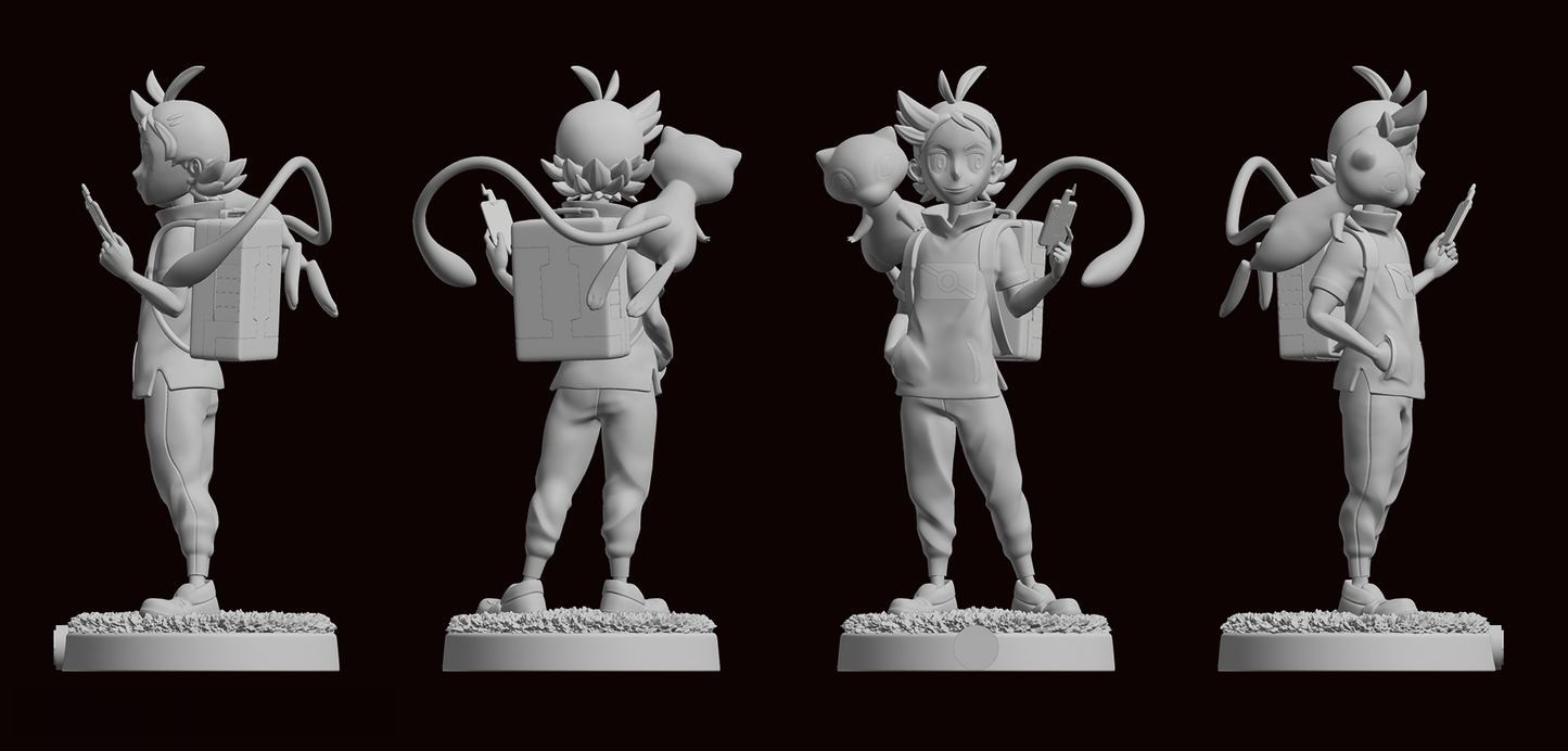 Goh and Mew - Pokemon - STL 3D Print Files