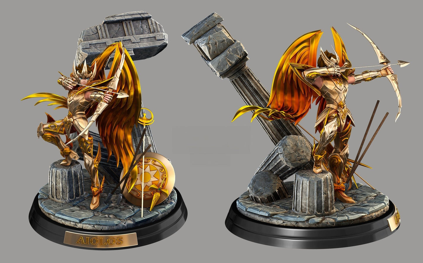 Sagittarius Aiolos Divine - Saint Seiya - STL 3D Print Files