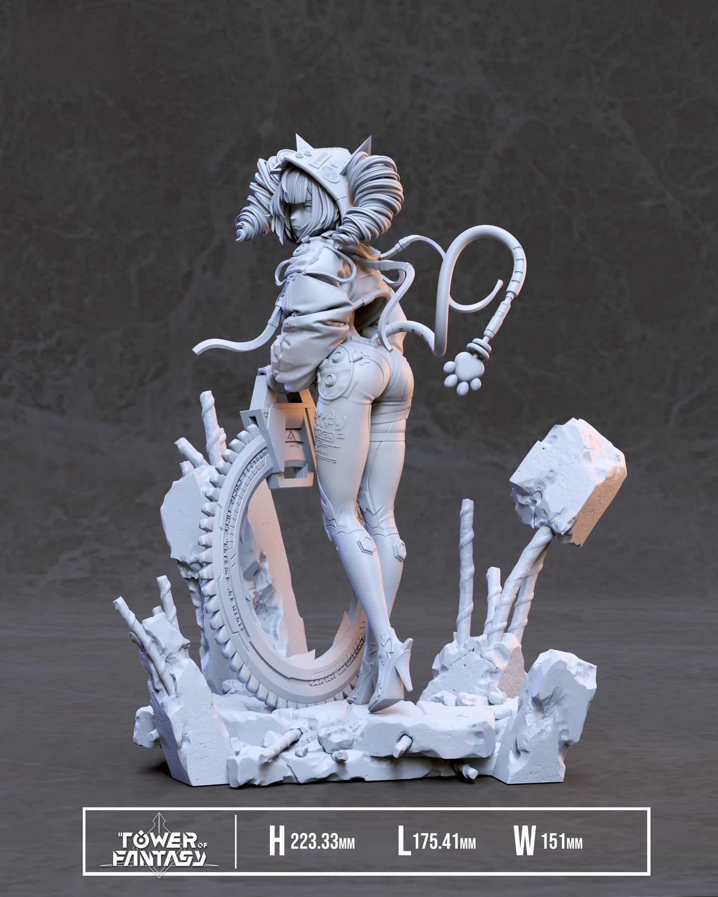 Shiro - Tower of Fantasy - STL 3D Print Files