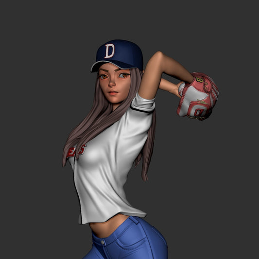 Baseball Girl - STL 3D Print Files