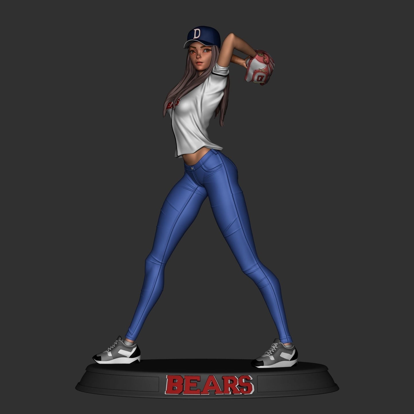 Baseball Girl - STL 3D Print Files