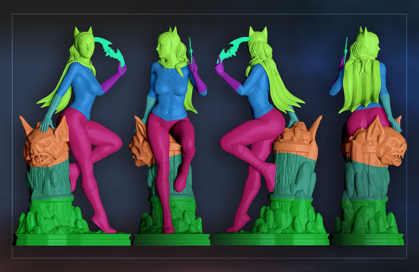 1265 BatGirl - DC COMICS - STL 3D Print Files