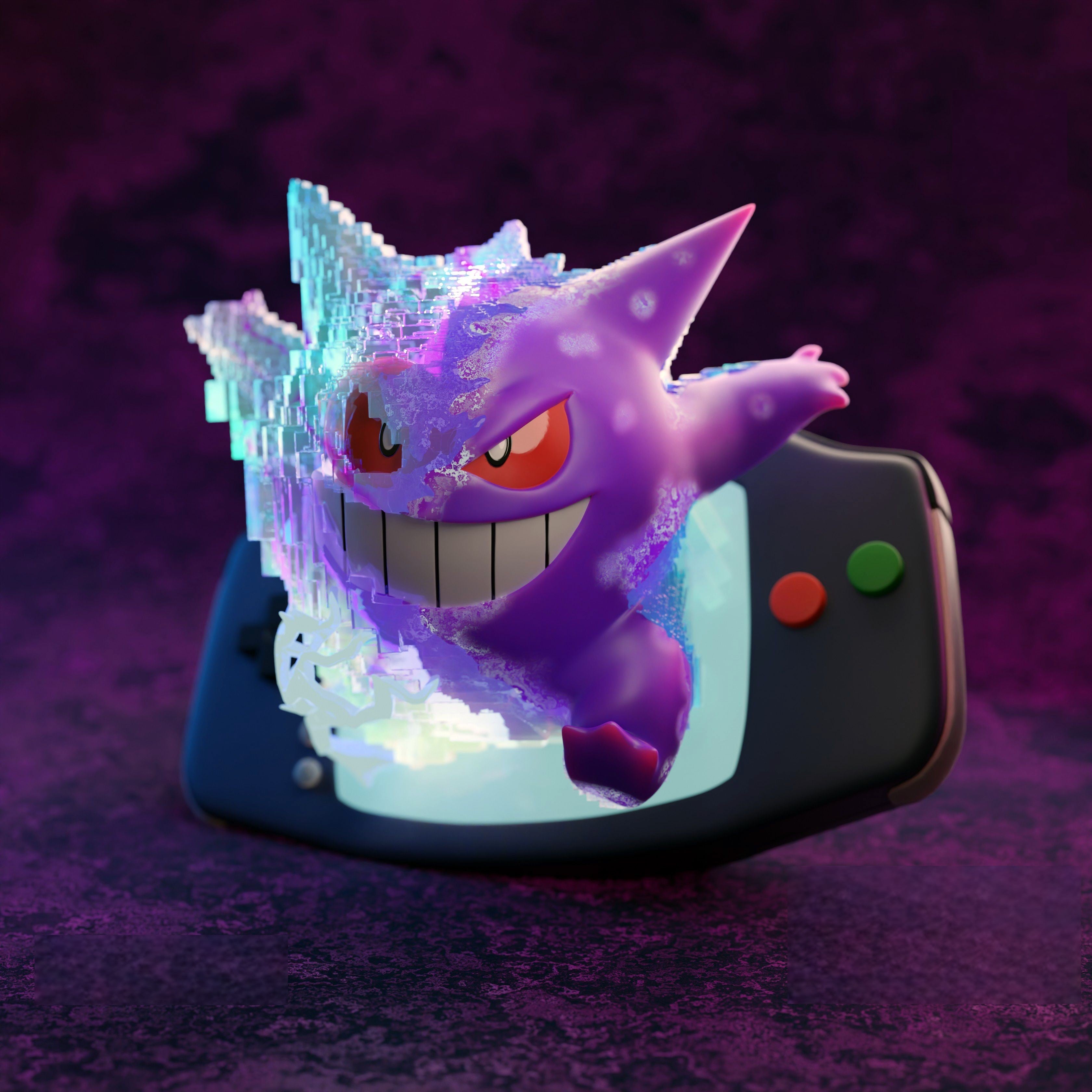 Gengar Gamboy - Pokemon - STL 3D Print Files – My Stl