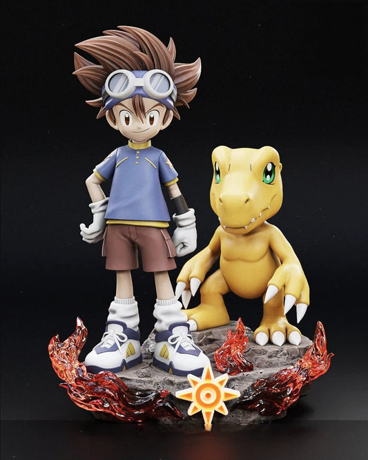 Tai And Agumon - Digimon - STL 3D Print Files