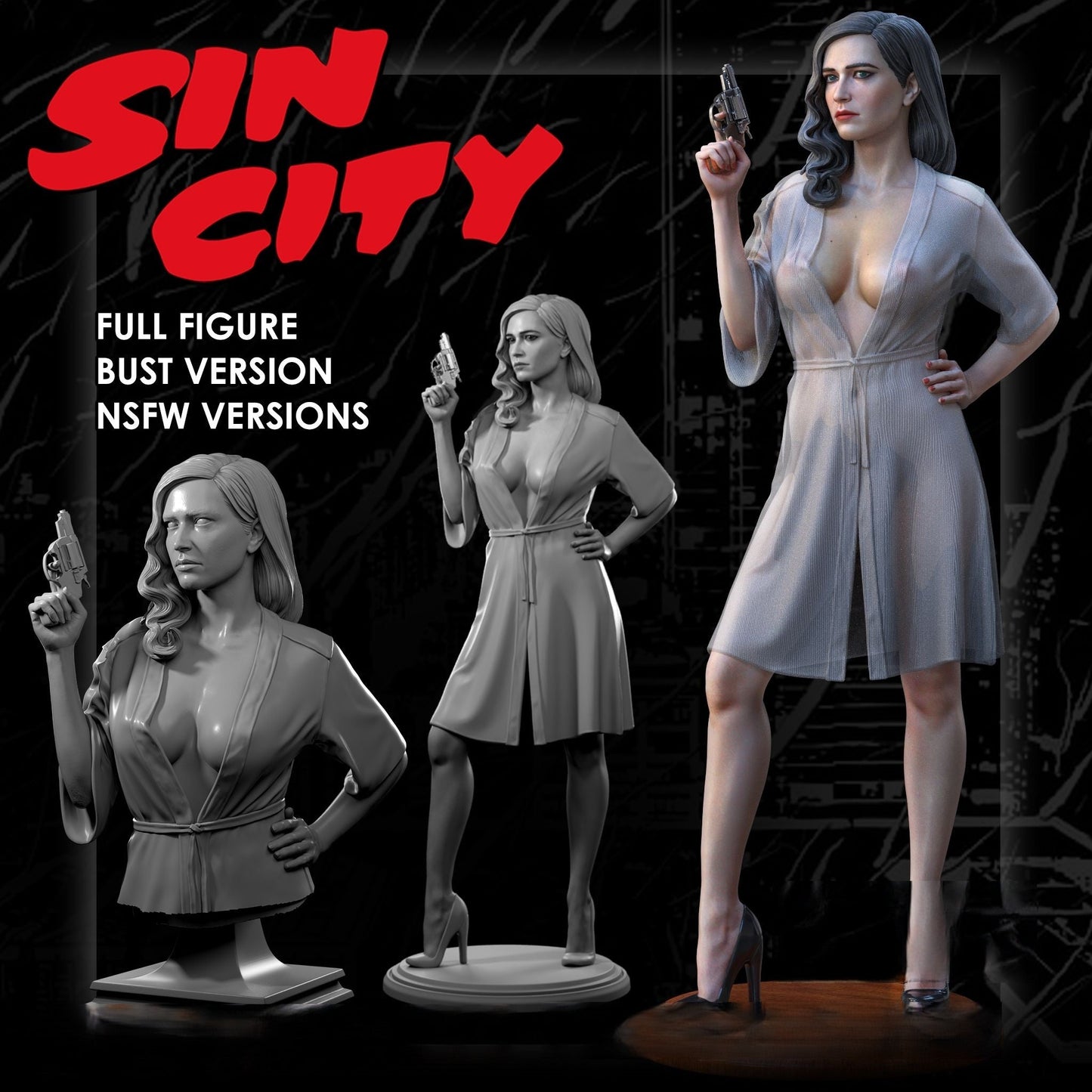 Eva Green NSFW - Sin City - STL 3D Print Files