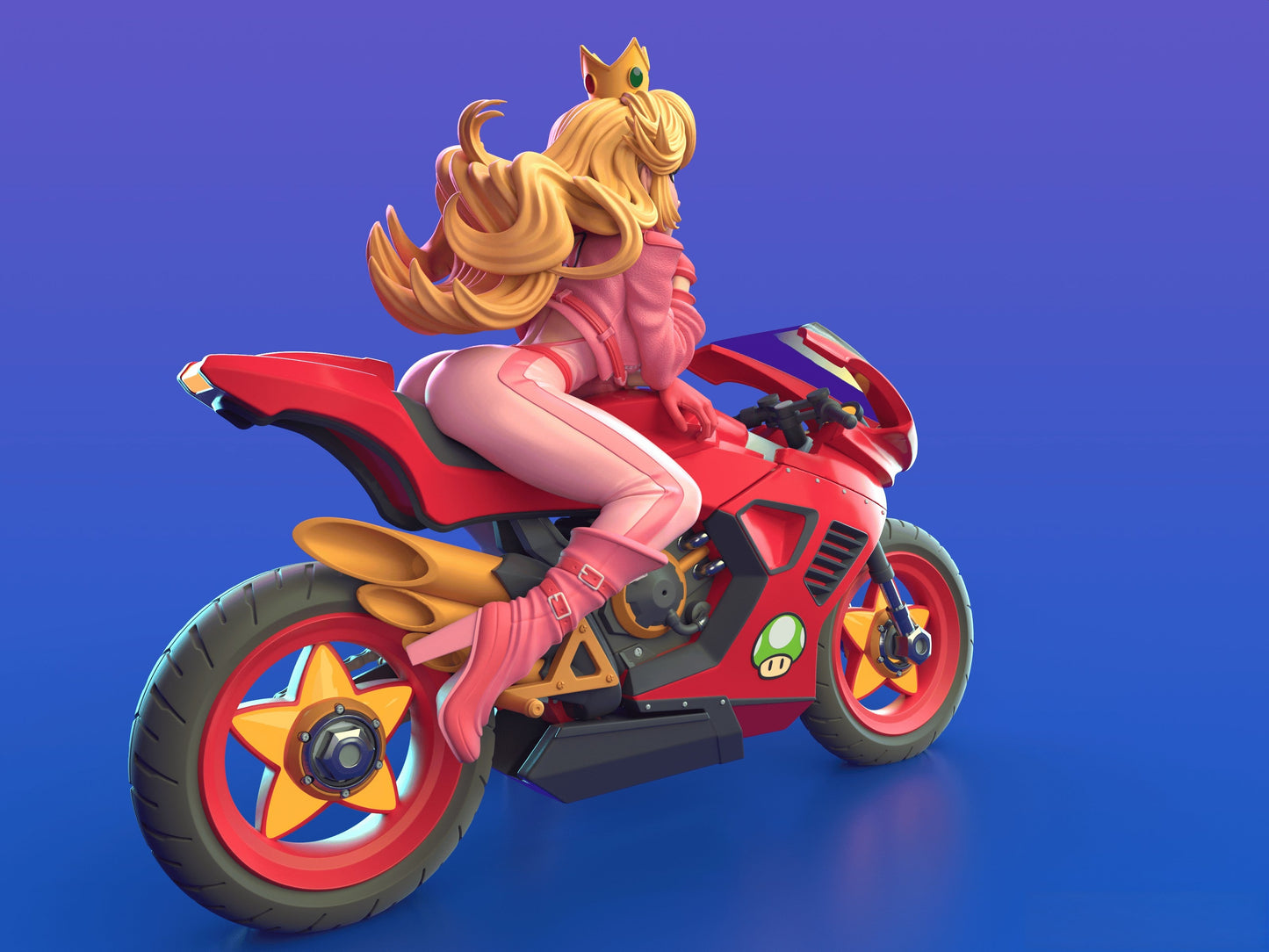 Peach NSFW - Super Mario Bros - STL 3D Print Files