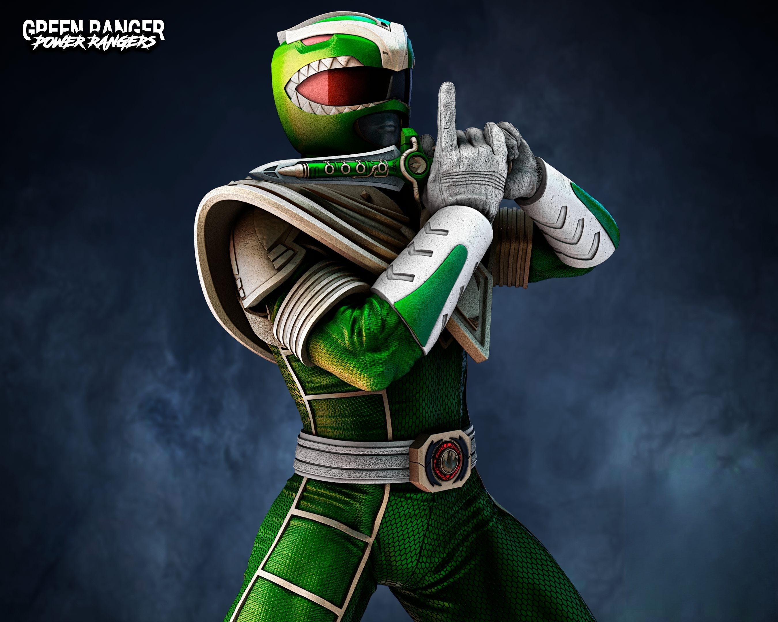 Green Ranger - Power Ranger - STL 3D Print Files – My Stl