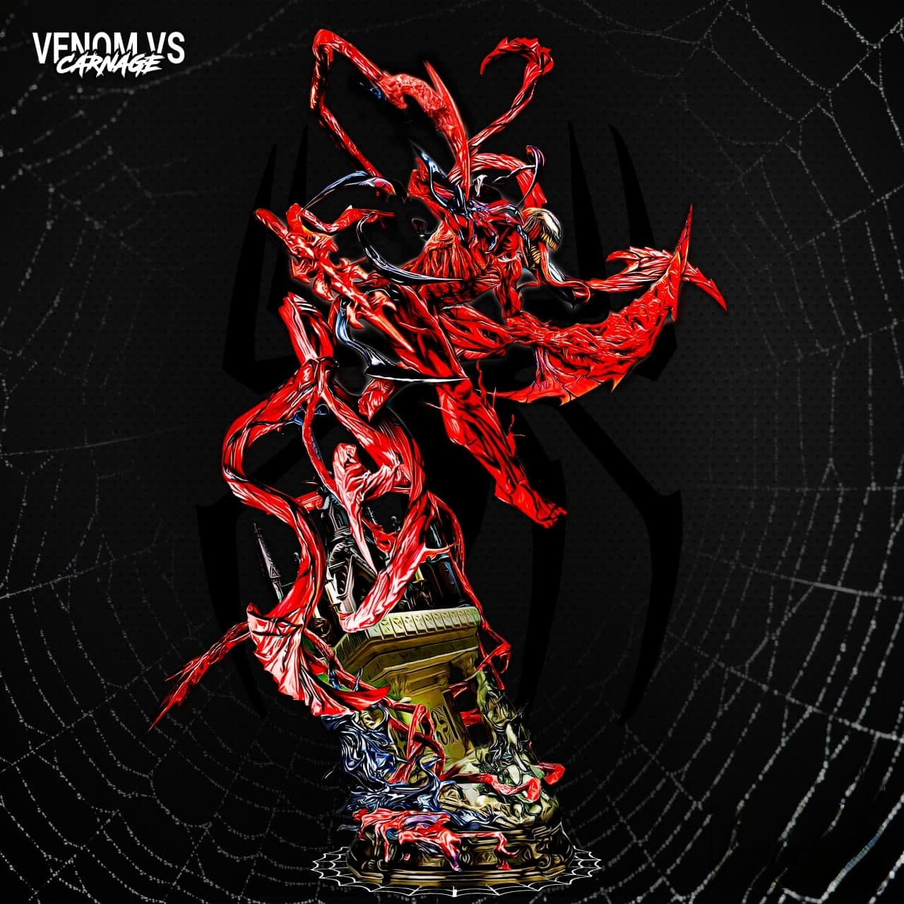 Carnage Sculpture and Bust - STL 3D Print Files