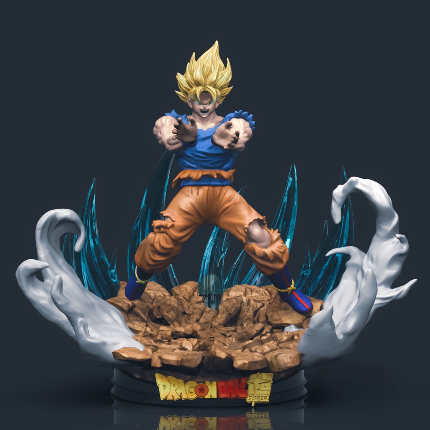 1338 Son Goku Super Saiyan - Dragon Ball - STL 3D Print Files