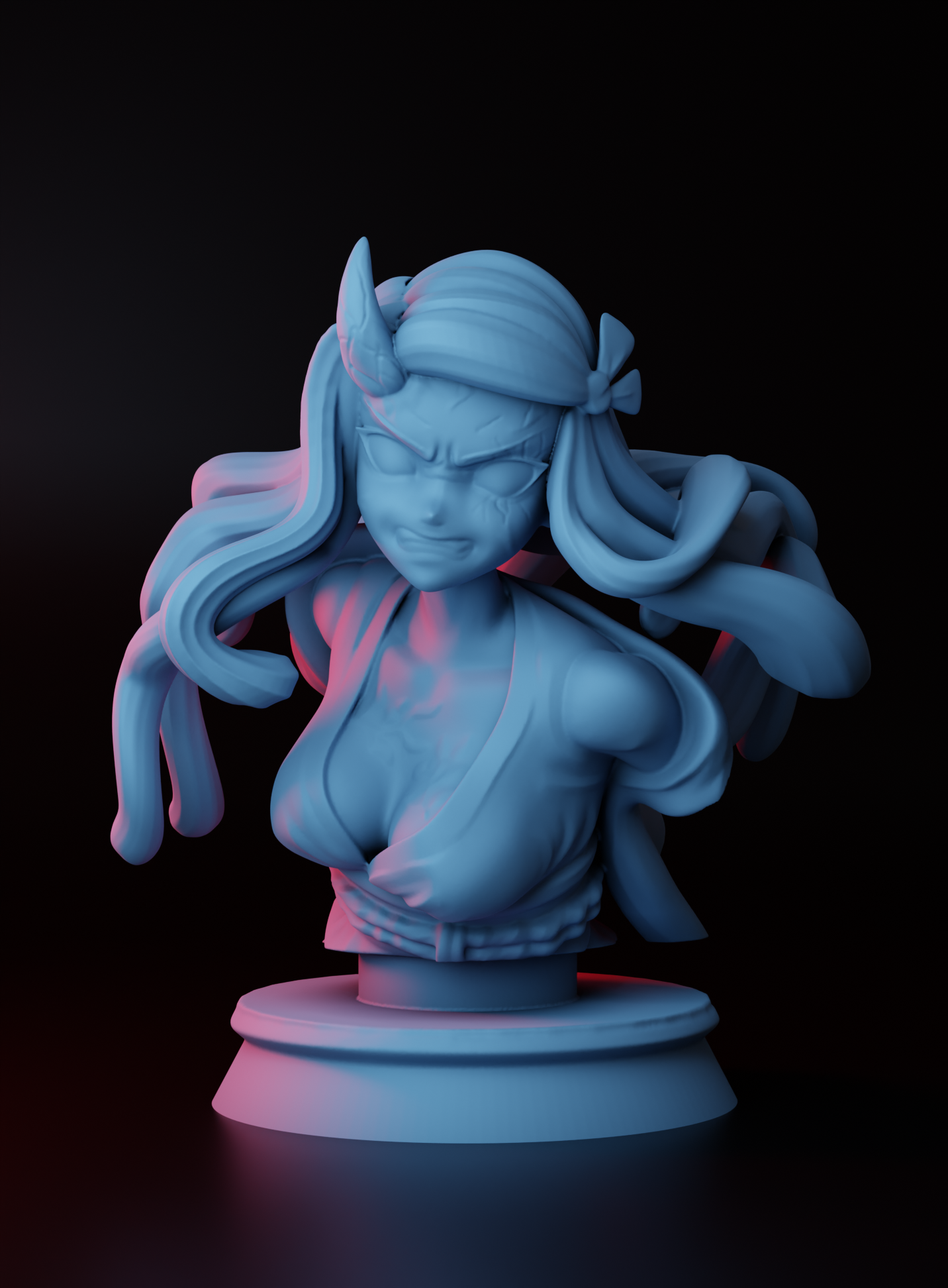 1843 Nezuko Kamado - Kimetsu no Yaiba - STL 3D Print Files