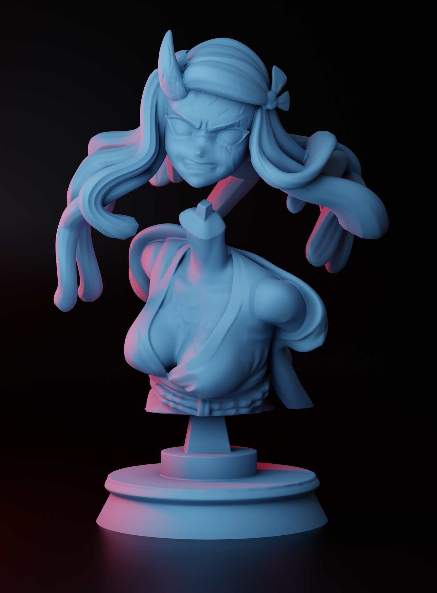 1843 Nezuko Kamado - Kimetsu no Yaiba - STL 3D Print Files