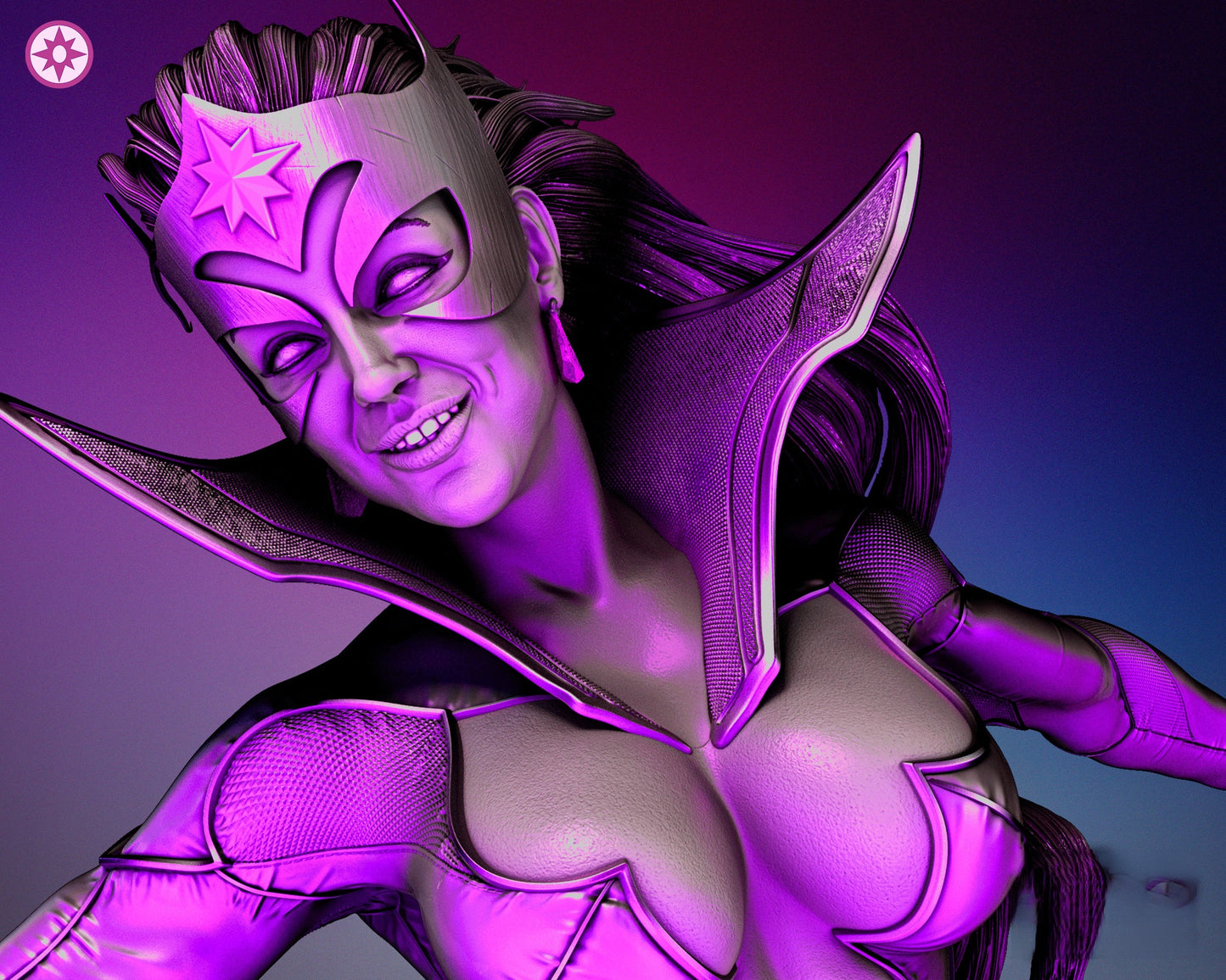 1629 Star Sapphire - DC Comics - STL 3D Print Files