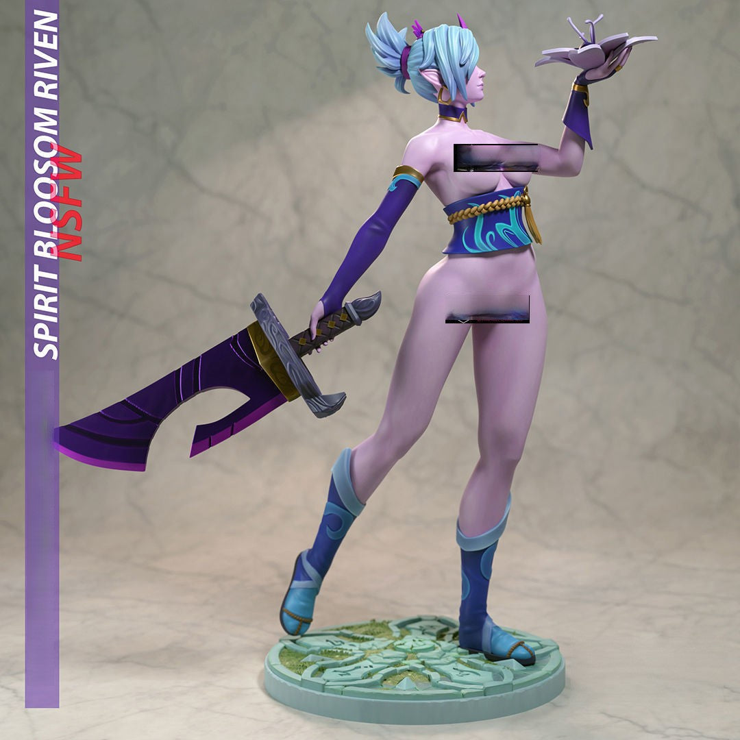 Spirit Blossom Riven NSFW - League of Legend - STL 3D Print Files