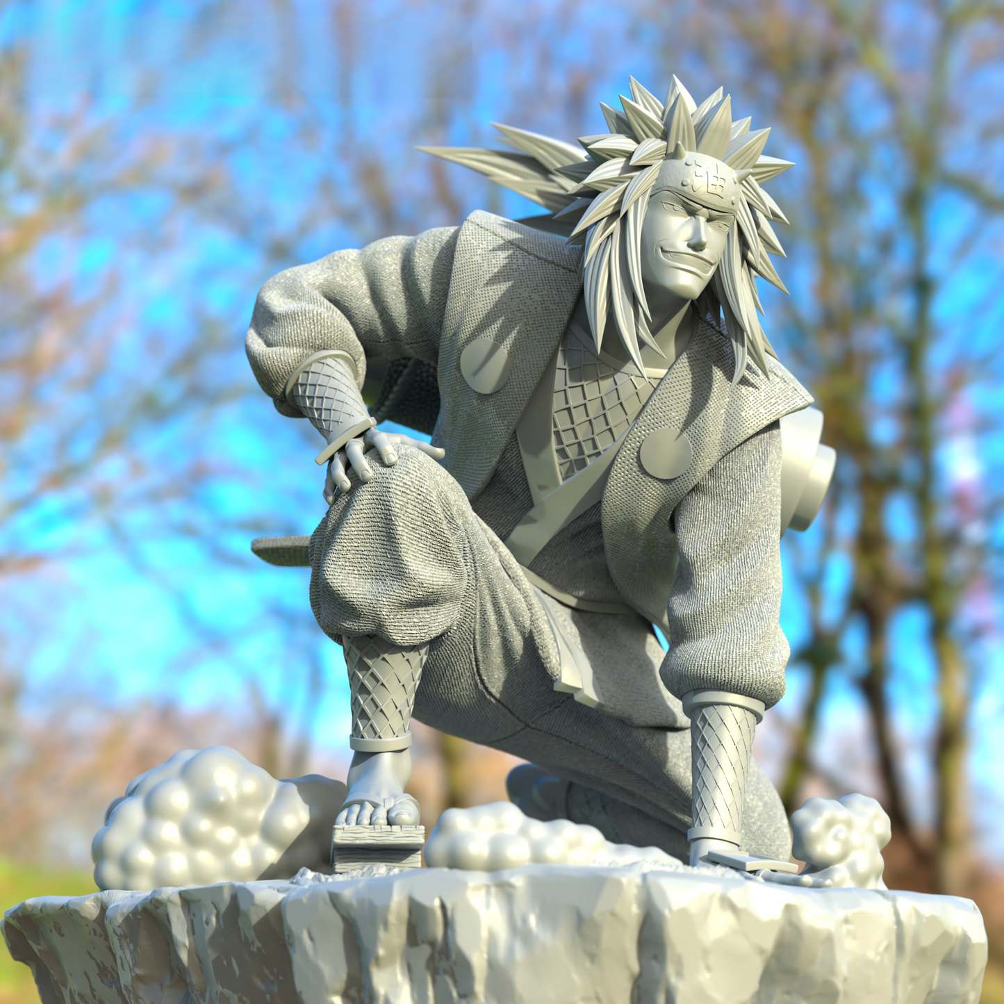 1243 Jiraiya And Gamabunta - Naruto - STL 3D Print Files Success