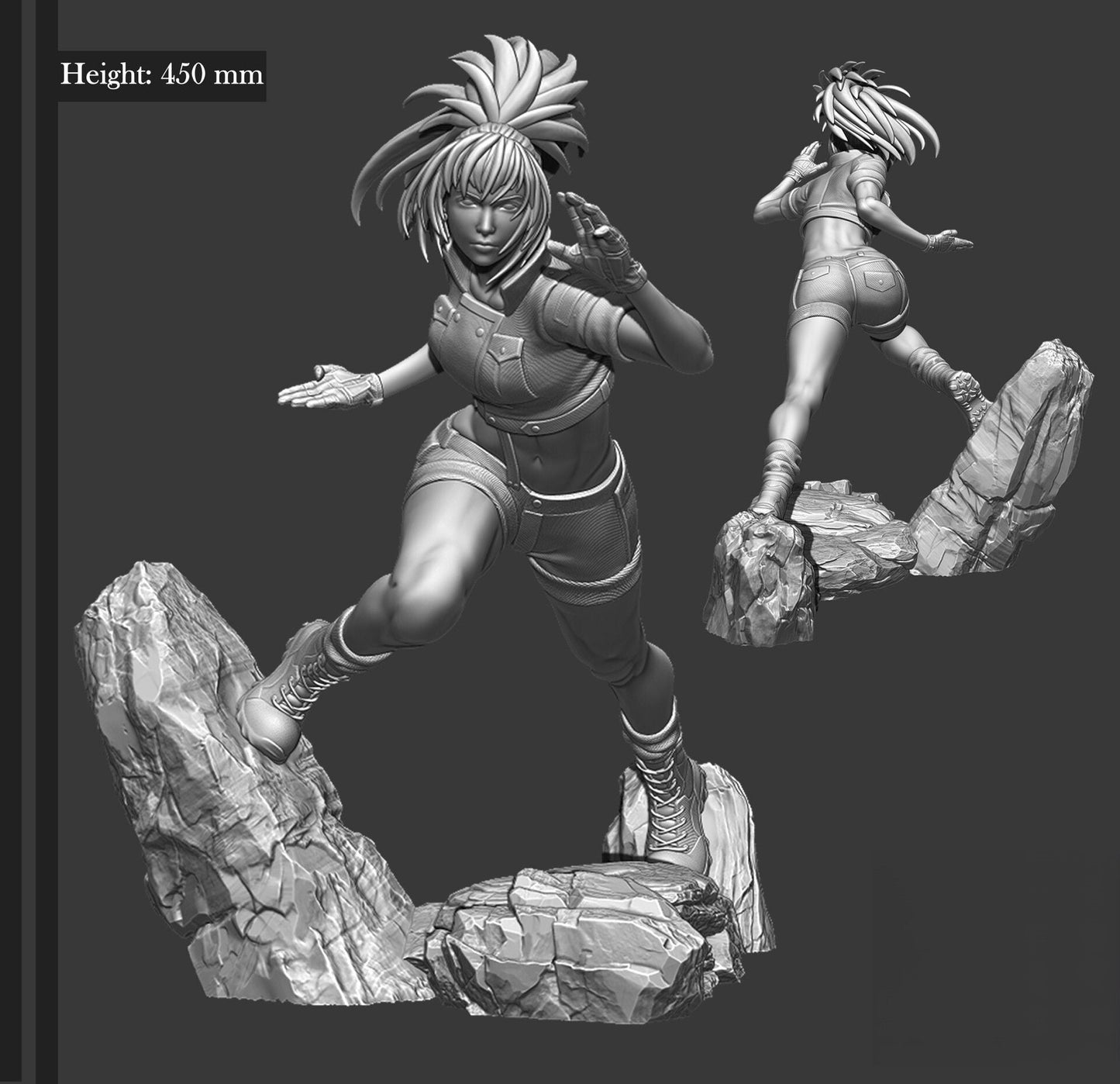 Leona Heidern - The King of Fighters - STL 3D Print Files