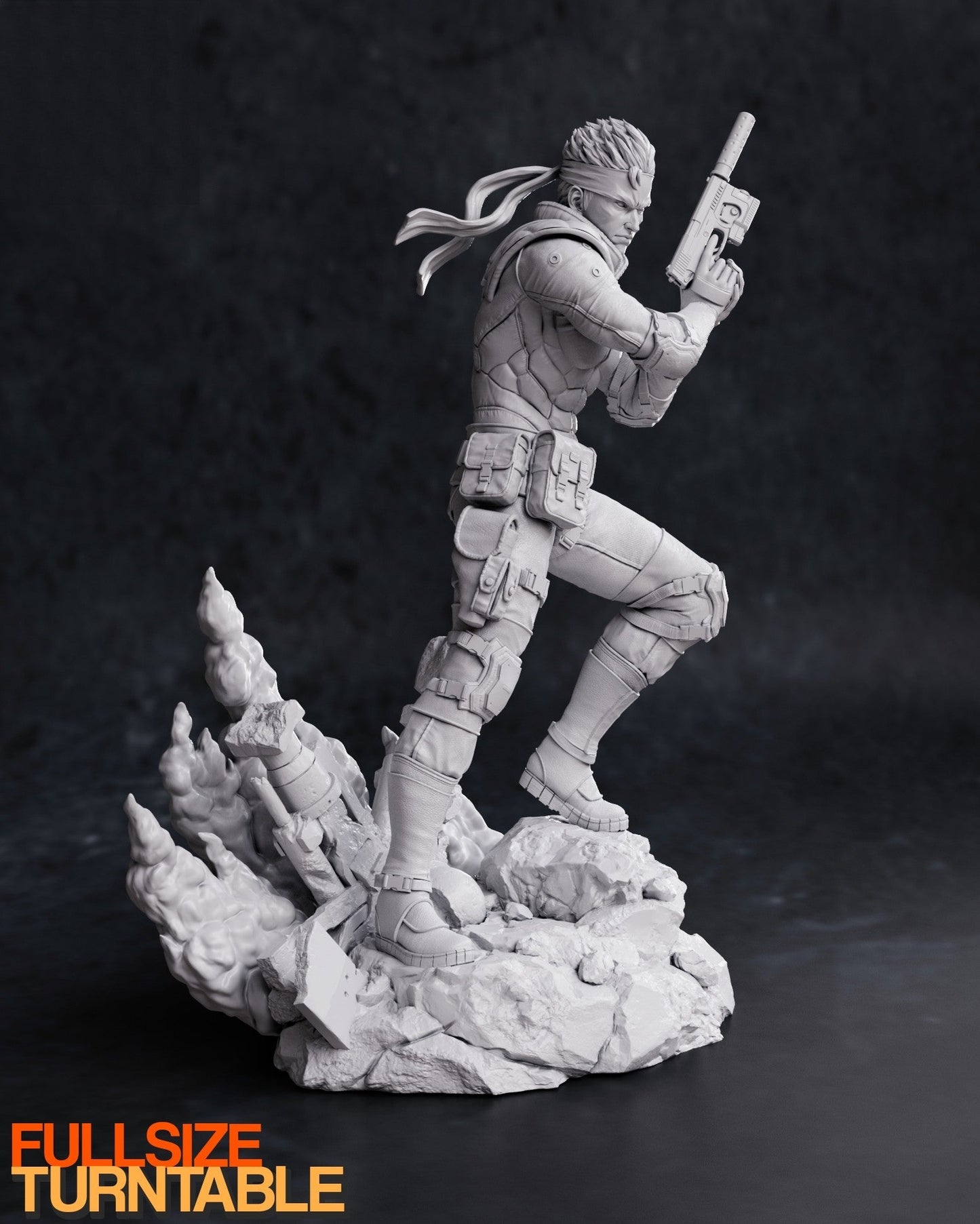 1464 Solid Snake - Metal Gear Solid - STL 3D Print Files