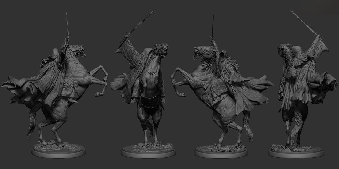 Nazgul Black Riders - Lord Of The Rings - STL 3D Print Files