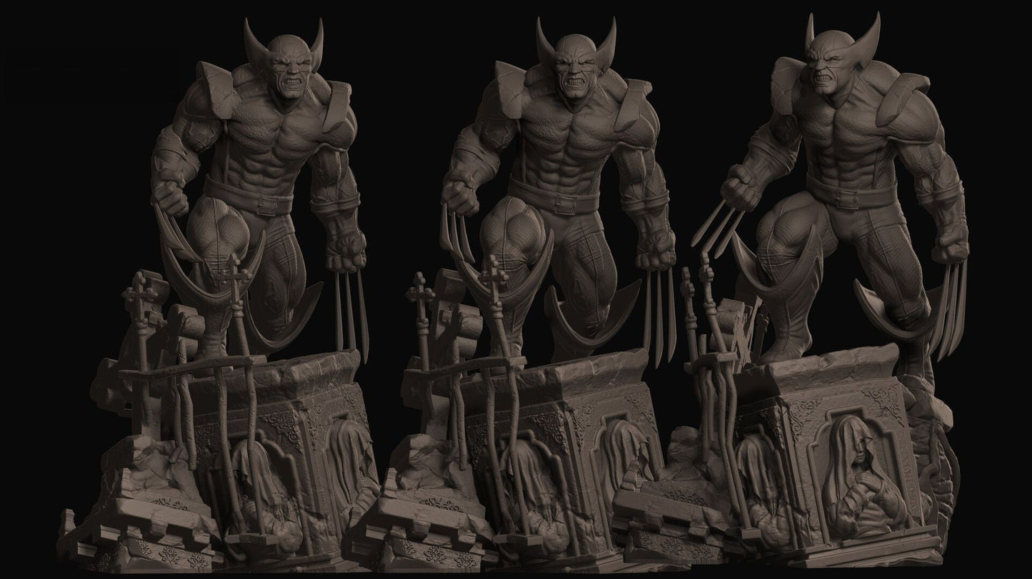 Old Wolverine - X-Men - STL 3D Print Files