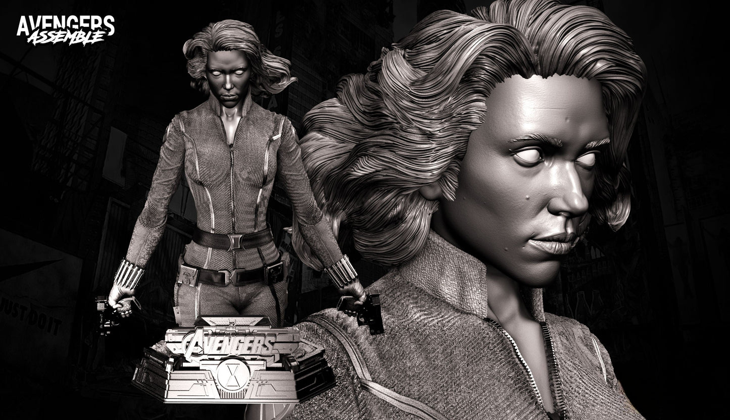 Black Widow Avengers 2012 - STL 3D Print Files