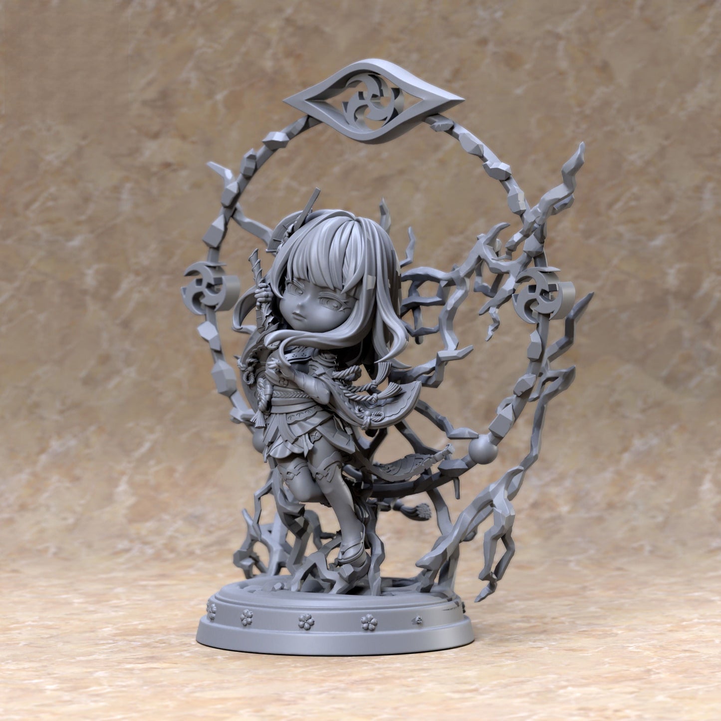 Chibi Raiden Shogun - Genshin Impact - STL 3D Print Files