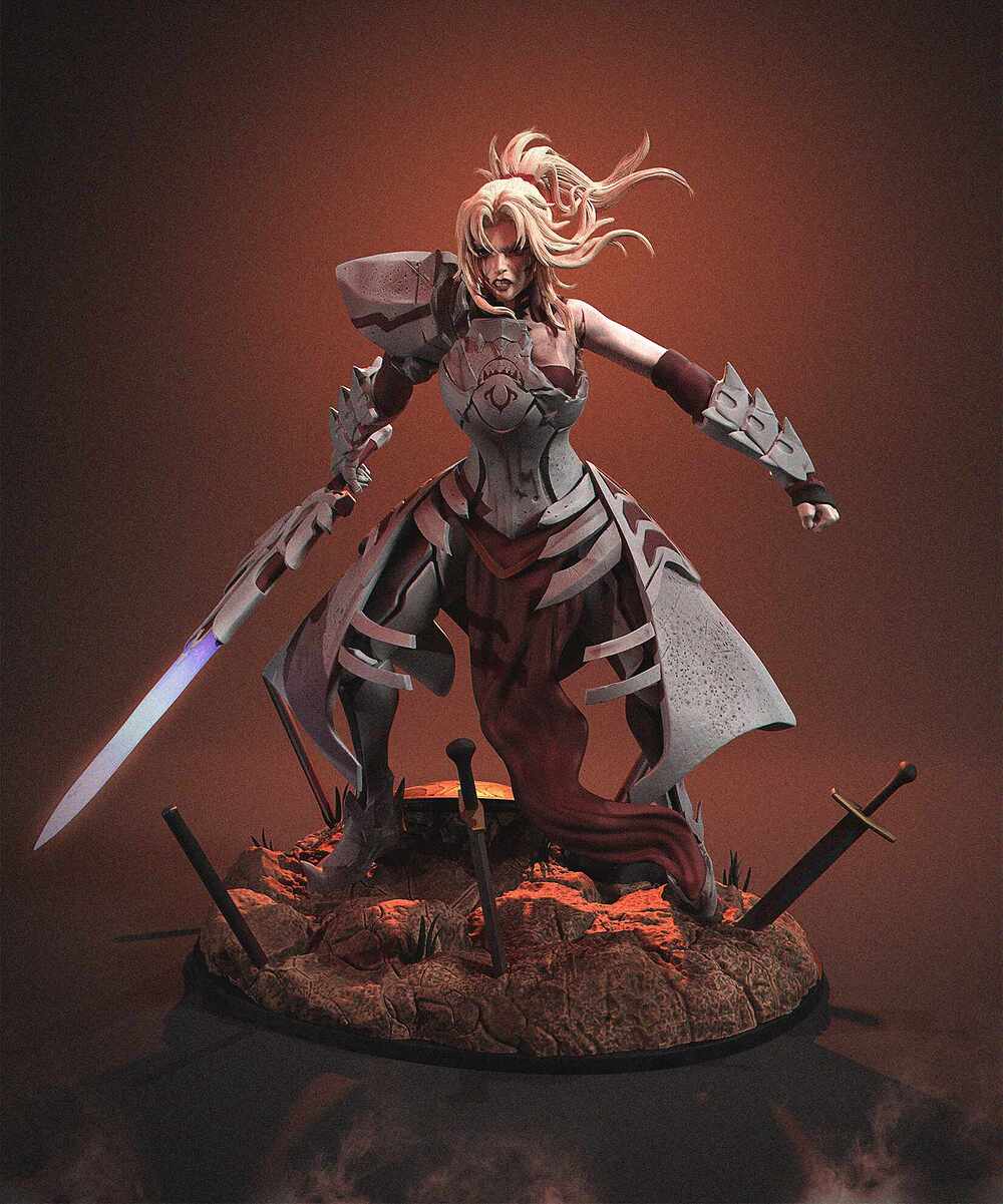 Mordred Pendragon - Fate/Grand Order - STL 3D Print Files