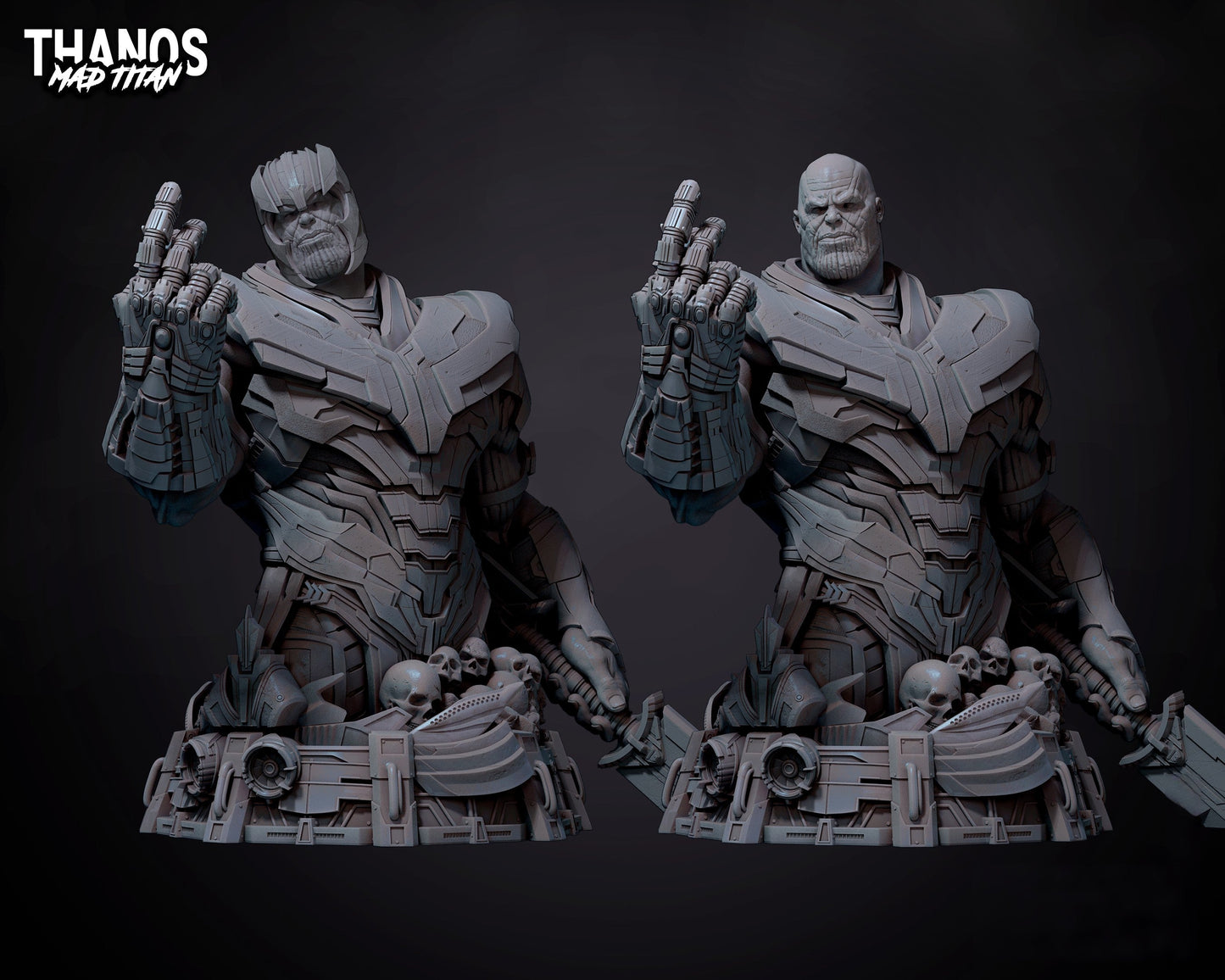 Thanos Bust - Marvel Comics  - STL 3D Print Files