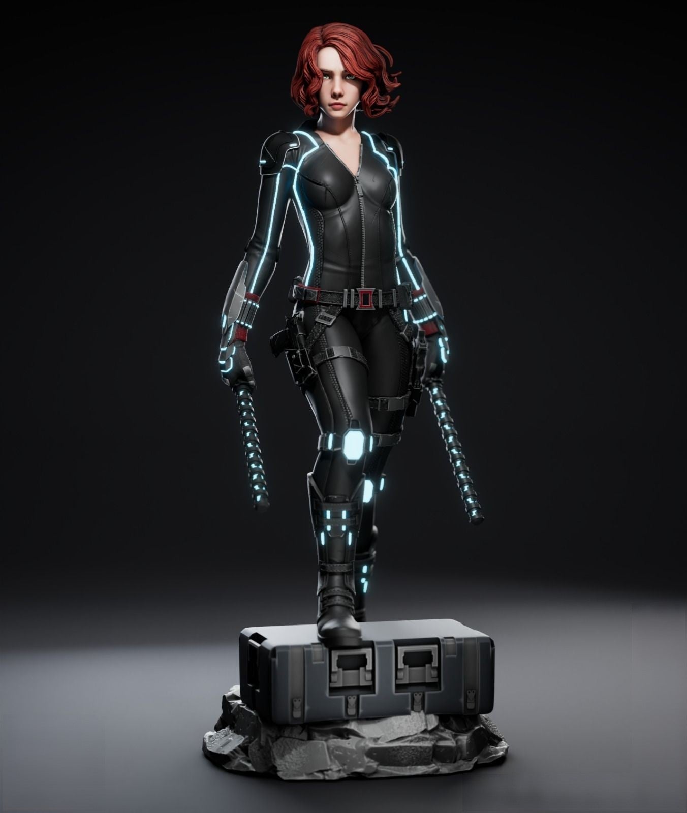 1293 Black Widow - MARVEL COMICS  - STL 3D Print Files