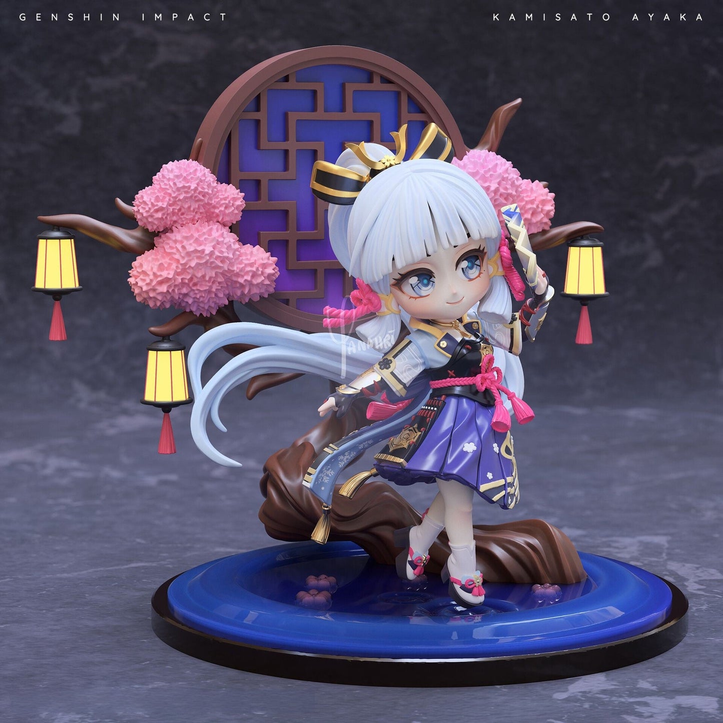 Chibi Kamisato Ayaka - Genshin Impact - STL 3D Print Files