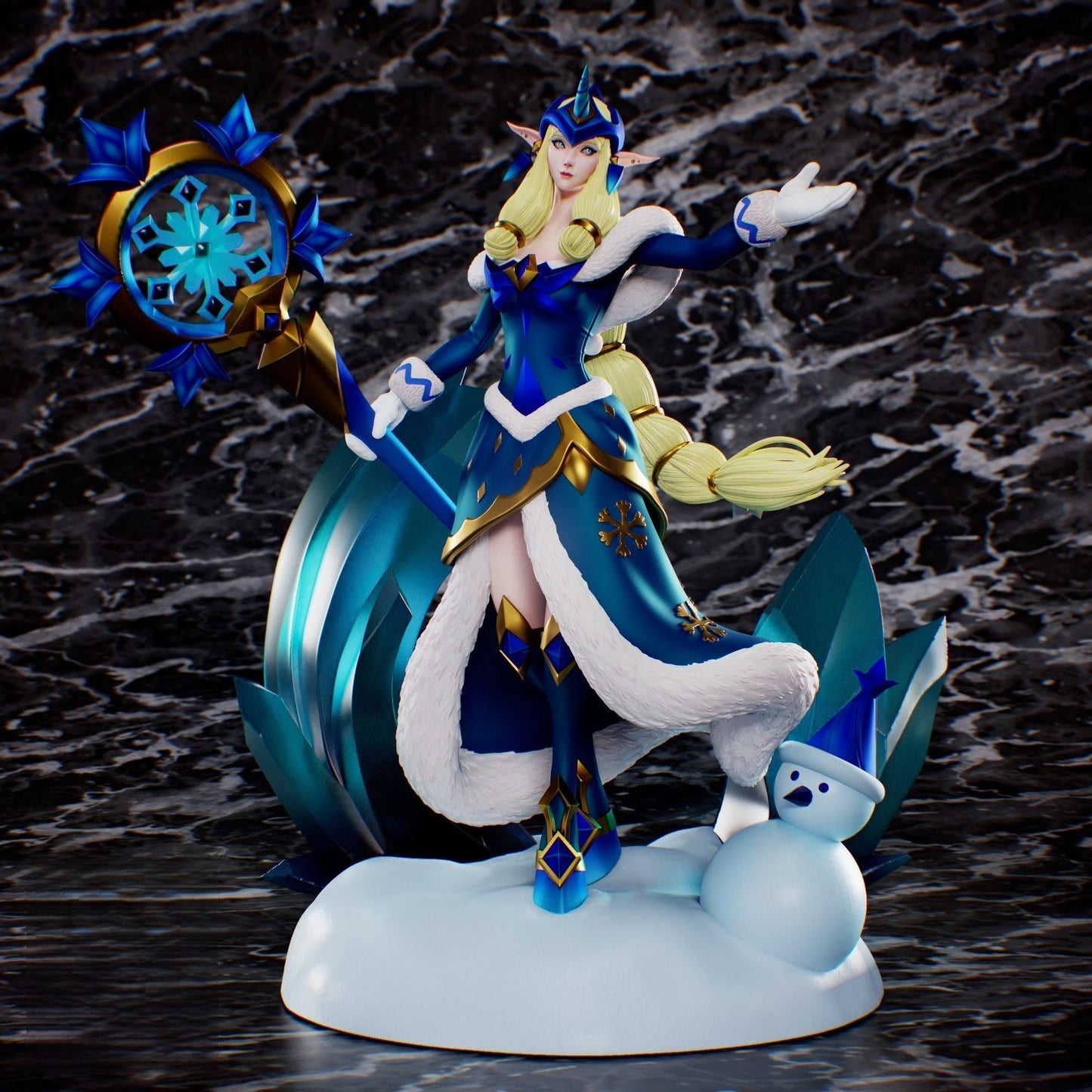 Soraka Winter Wonder - League of Legends - STL 3D Print Files