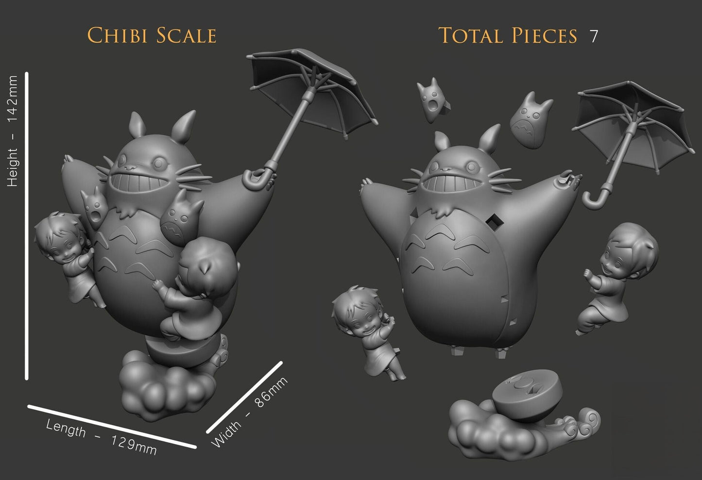 My Neighbour Tototoro - STL 3D Print Files