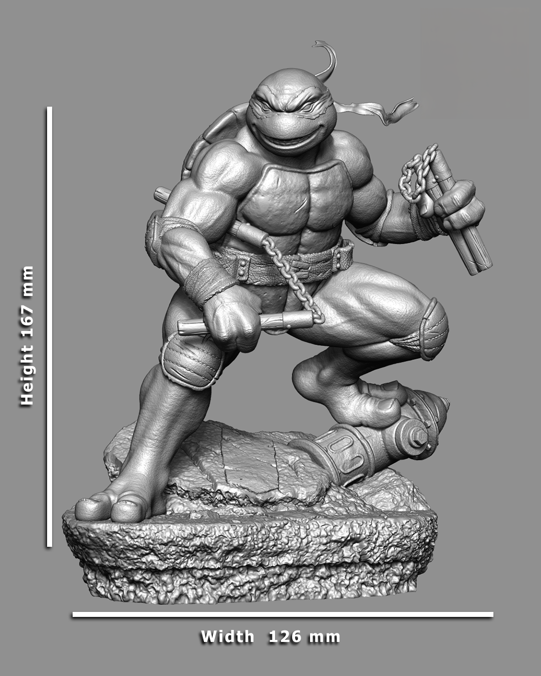 1286 Michelangelo - TMNT - STL 3D Print Files