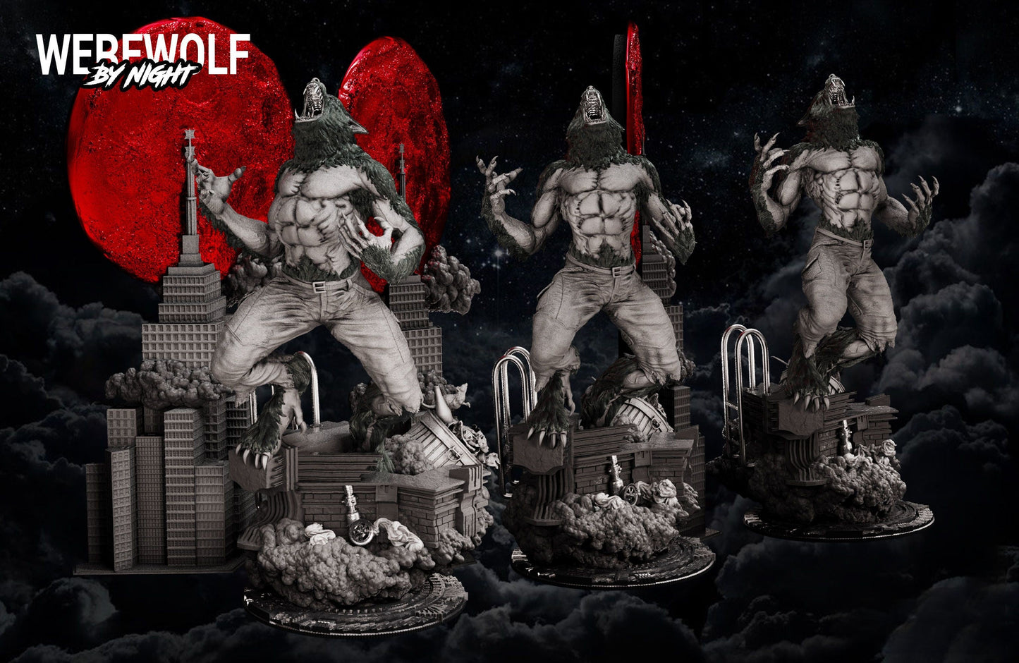 Full Moon Werewolf - STL 3D Print Files