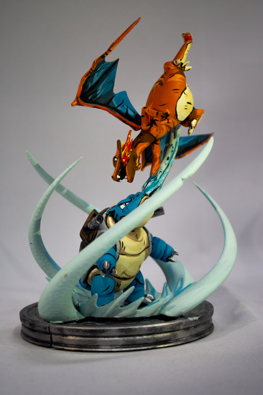 Charizard Vs Blastoise - Pokemon - STL 3D Print Files