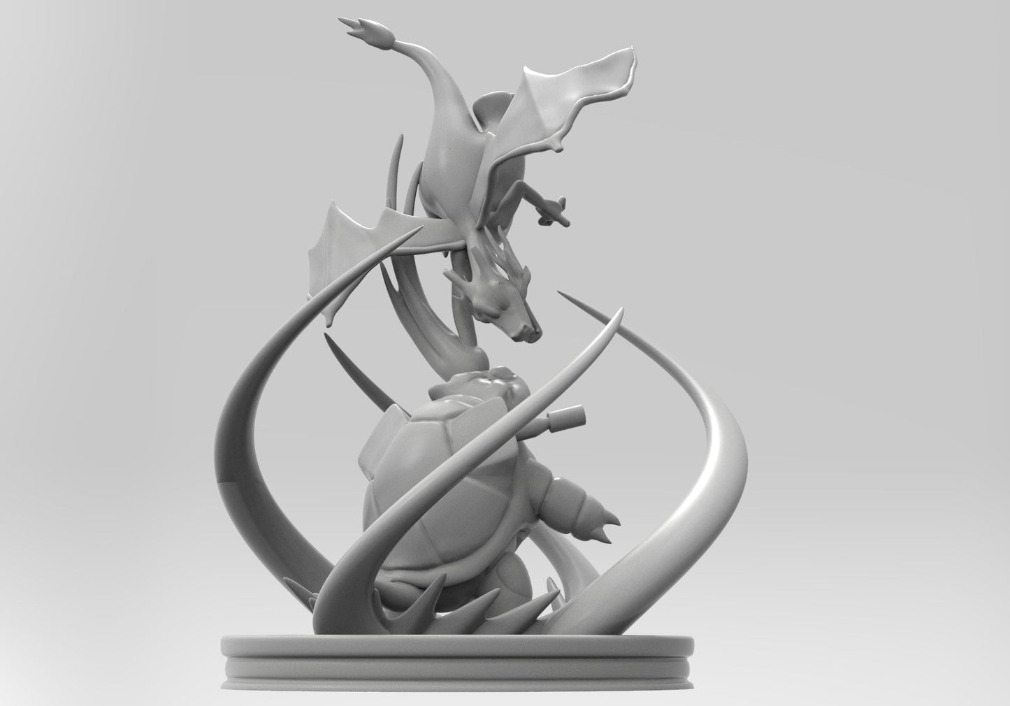 Charizard Vs Blastoise - Pokemon - STL 3D Print Files