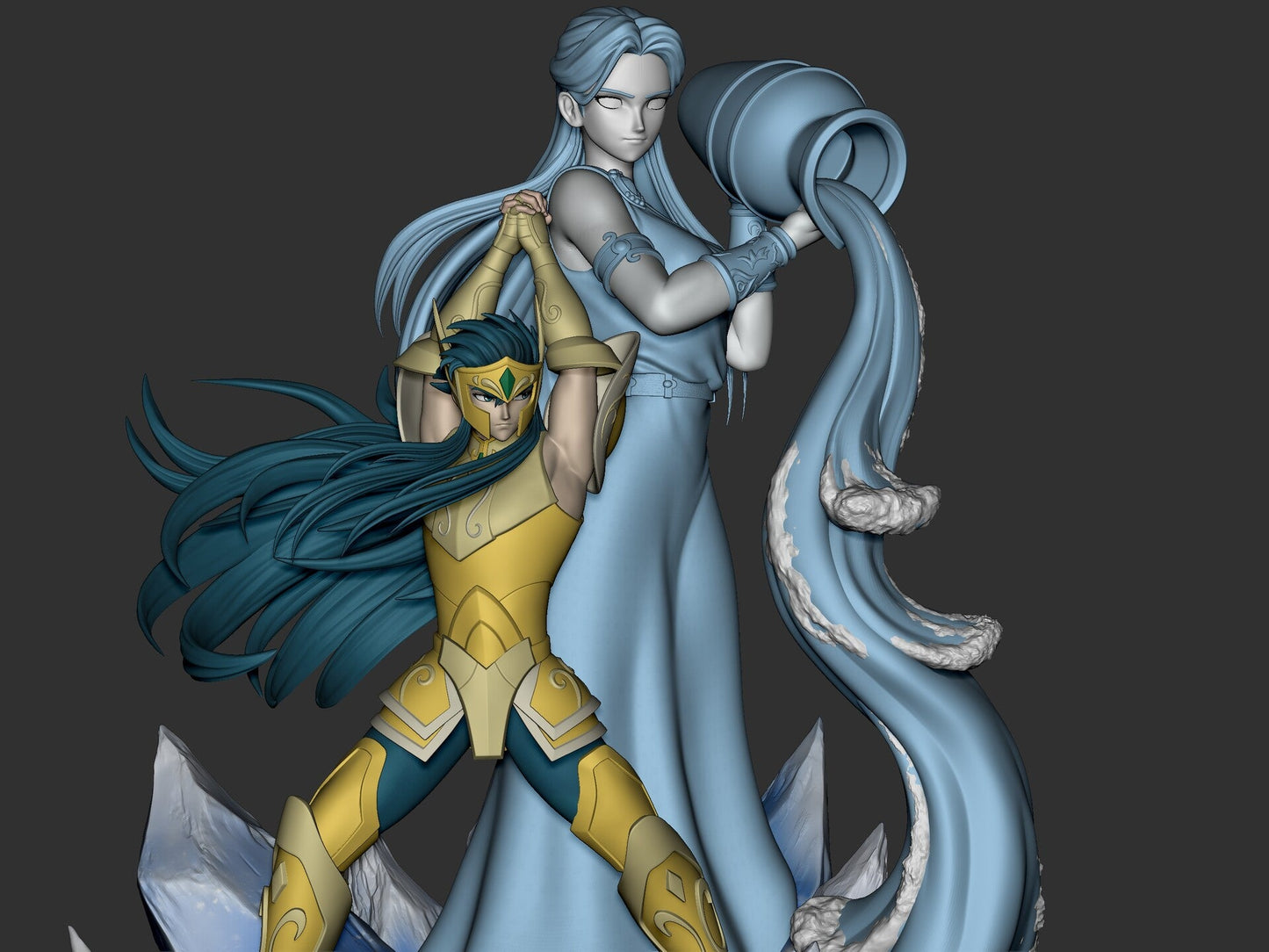 Aquarius Camus -  Saint Seiya - STL 3D Print Files