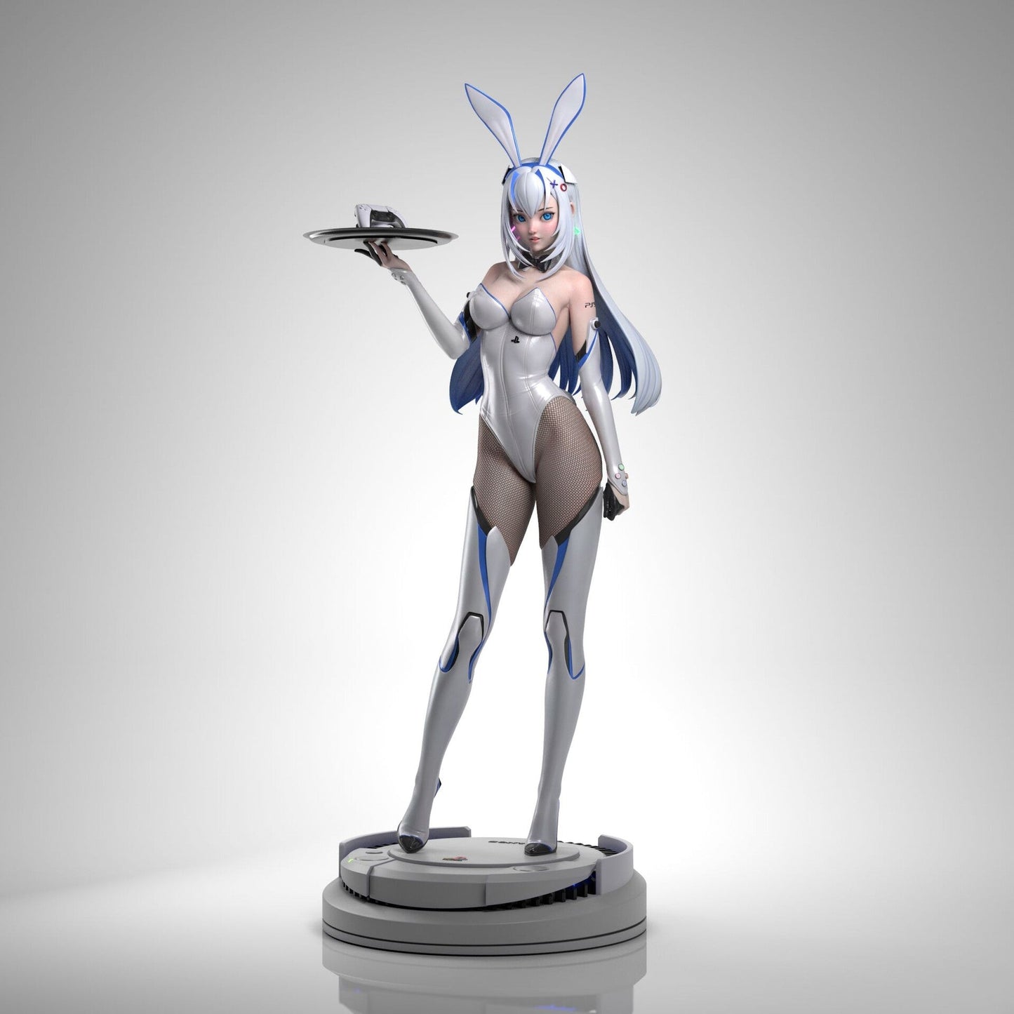 PS5 Chan and Bunny Statue  - STL 3D Print Files