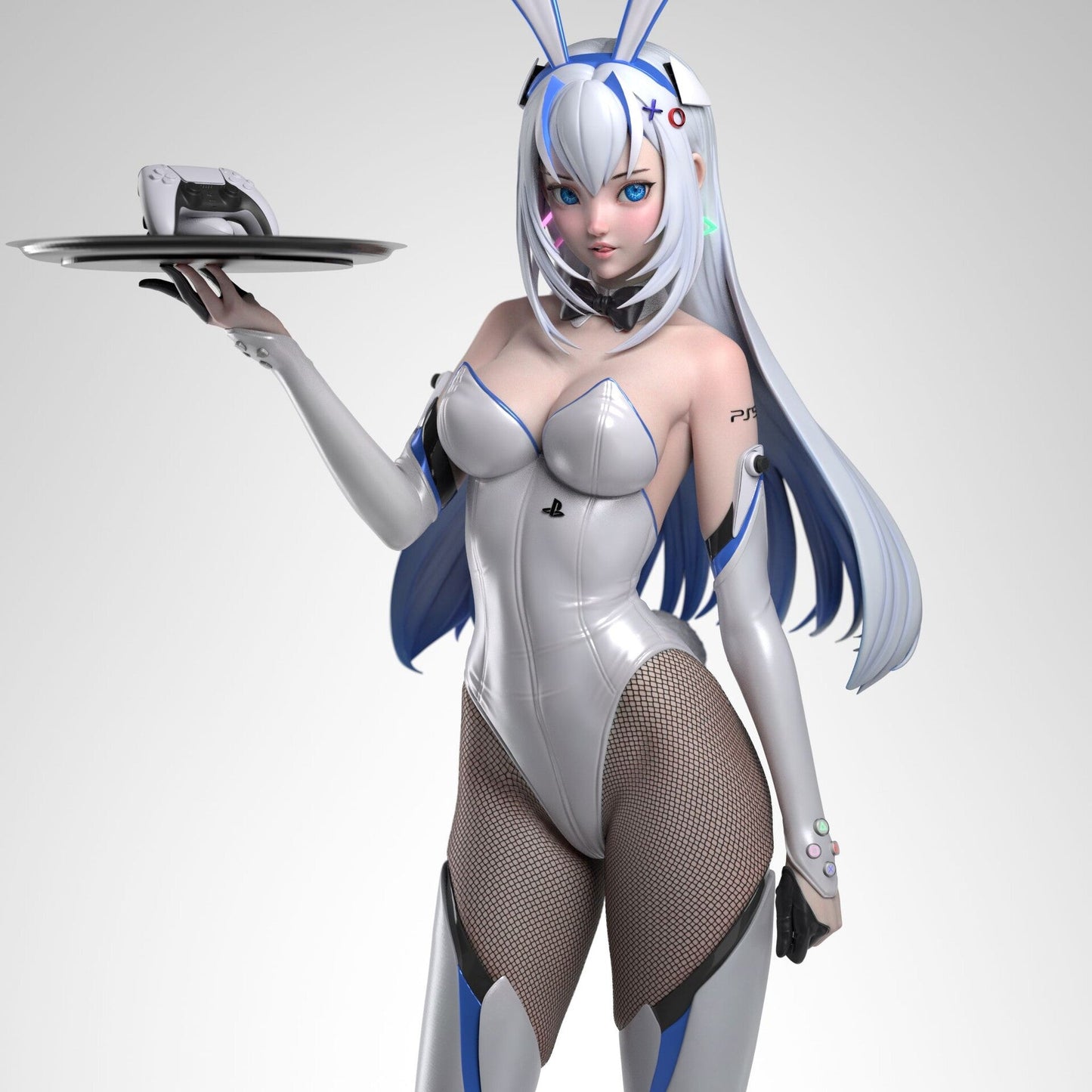 PS5 Chan and Bunny Statue  - STL 3D Print Files