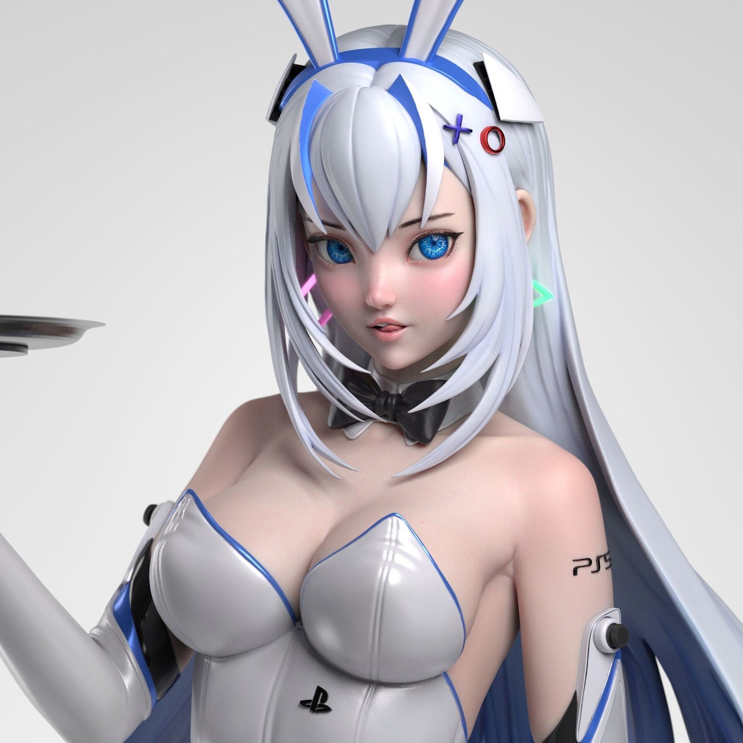 PS5 Chan and Bunny Statue  - STL 3D Print Files